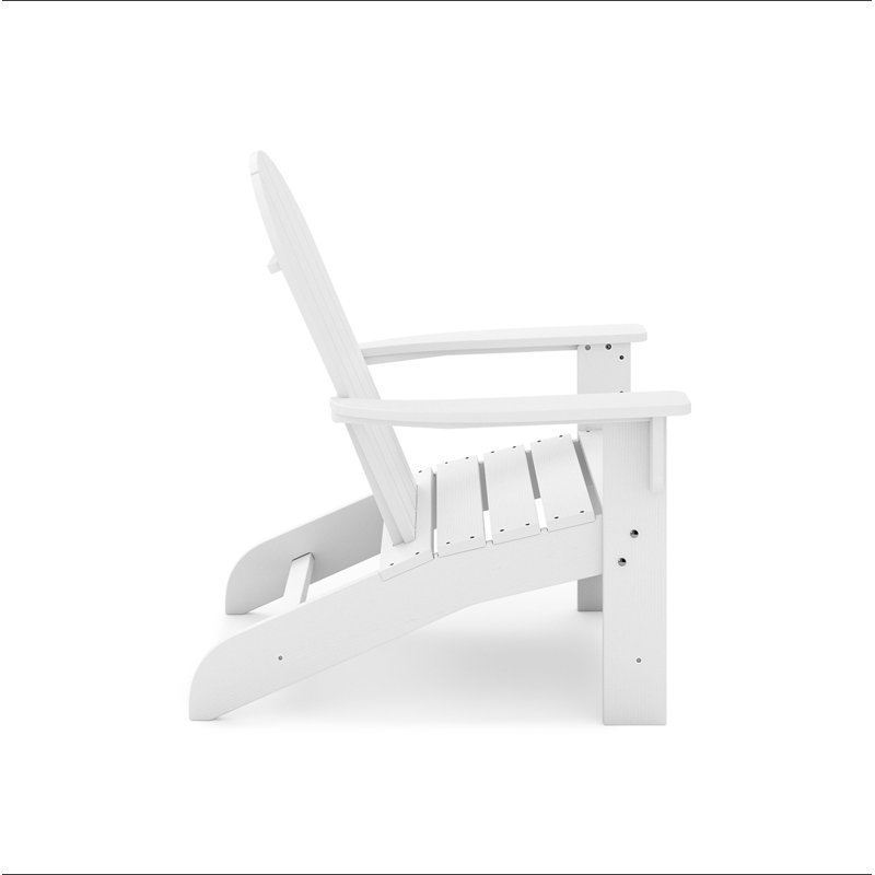 Adirondack Chair – Premium HDPE Poly Lumber For Pool, Patio, And Garden Elegance, White