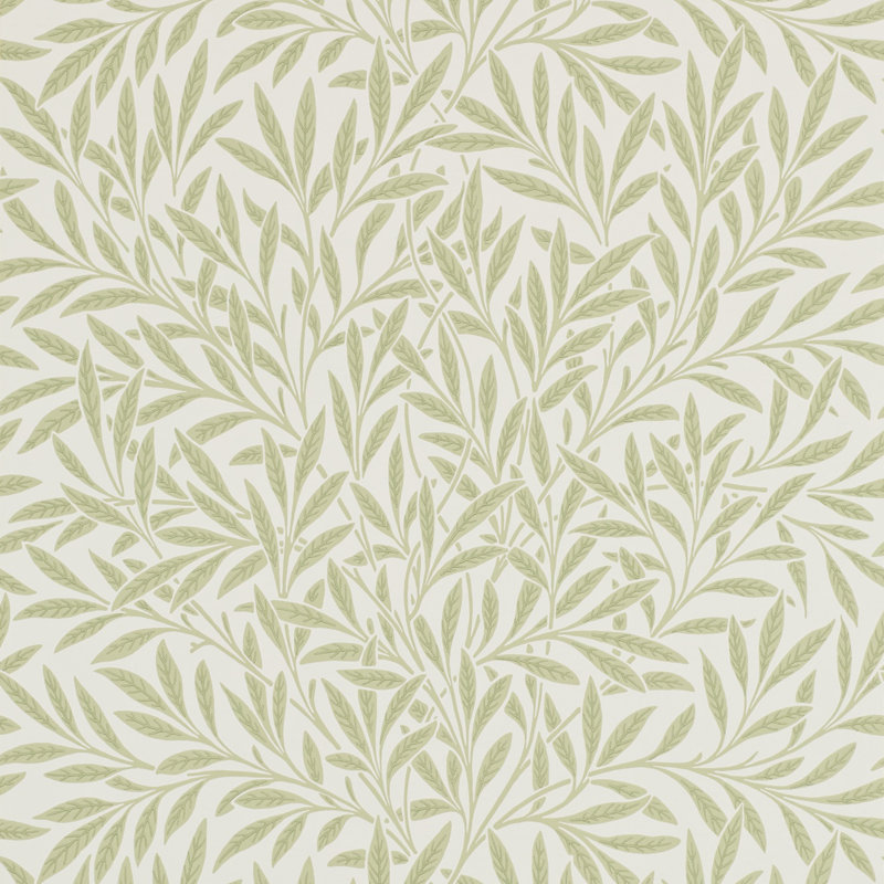 Willow 10.05m x 52cm Matte Wallpaper Roll, Green
