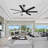 72 In Farmhouse Ceiling Fan with Plywood Blades