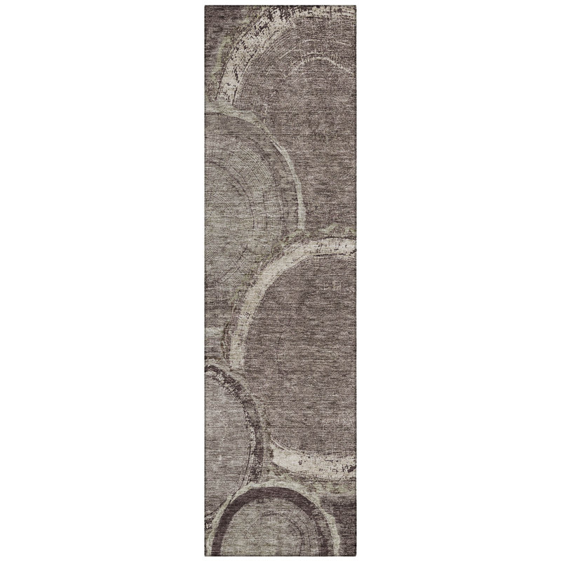 Alegandro Washable Abstract Indoor / Outdoor Rug, Runner 2'3" x 7'6"