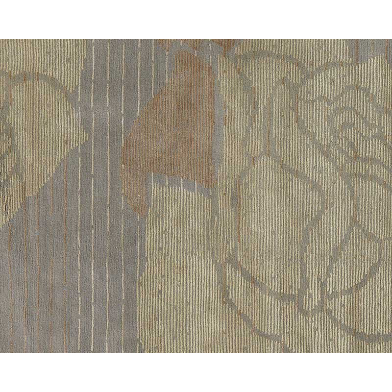 Lux Rose Area Rug in Brown/Gold/Gray, Rectangle 2' x 3'