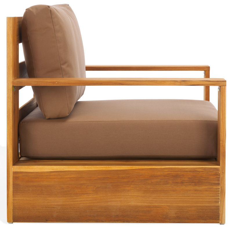 Krista Teak Armchair, Brown