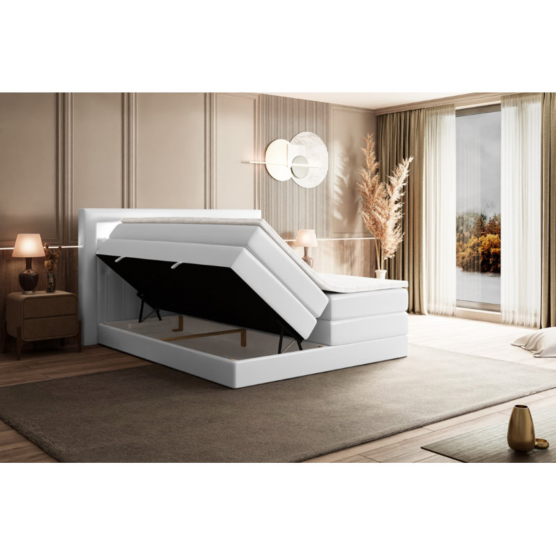 Bed, 120 x 200cm, White