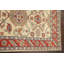 Tapis de couloir unique en laine noué à la main nouvel âge de 2 pi 8 po x 9 pi 8 po ivoire / rouge