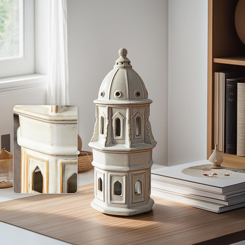12.6" Ceramic European Dome Tower
