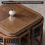 Table de poker 38,98 "haut de gamme en bois d'hévéa automatique avec 4 chaises