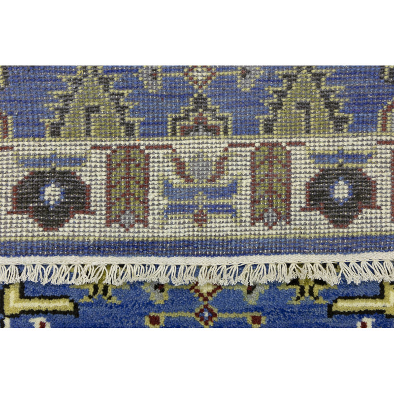 Tapis géométrique en laine Kashmeir