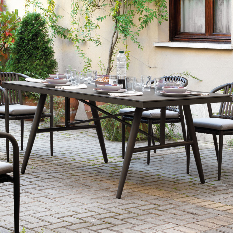 Hollowell Rectangular Outdoor Dining Table , 180cm cm W 100cm cm D