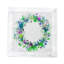 Serviette de table en satin de coton à couronne de fleurs-421437859