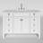 Alexxis 48 in. Single Sink Freestanding Bath Vanity in Matte White with Carrara Marble Top-694468403