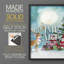 «Christmas Holiday Art DCCLV», reproduction d'art encadrée - bois massif-1394239545-1394239551