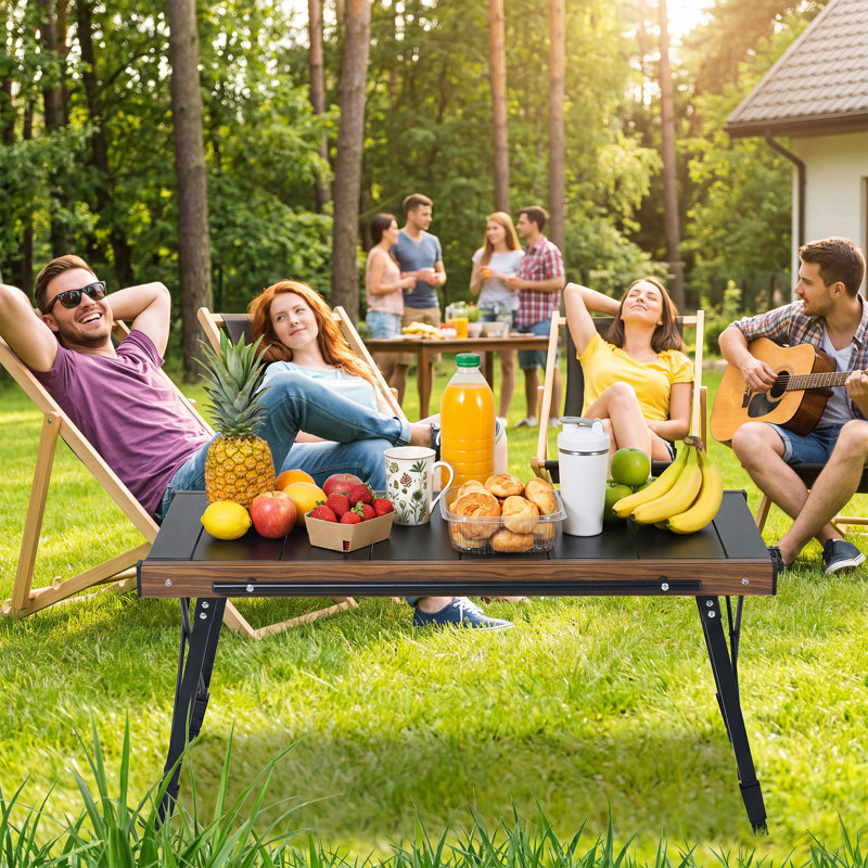 Table de camping modulaire, table d'extérieur pliante réglable en hauteur avec surface de cuisson extensible pour le camping, le barbecue et le patio