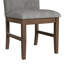 Chaise d'appoint de salle à manger Goggins avec tissu gris foncé en noyer (2 par carton)-123752762