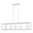 Smyth 5-Light Linear Pendant in Natural White with Clear Glass
