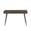 Bureau Mid-Century, bureau d'écriture moderne avec tiroirs, bureau d'ordinateur multifonctionnel noyer et gris foncé