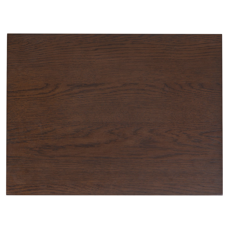 Riabelle Wood 2 Drawer Nightstand, Walnut