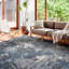 Tapis bleu / noir / gris Ballyrashane-747348681