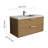 Maxbano Floating 42" Bathroom Vanity With Cement Single Sink