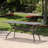 68" Rectangle Cast Aluminium Patio Table With Copper Grace In Shiny Hue