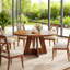 Table de salle à manger ronde en bois 47 po (seulement 1 pièce)-793096500