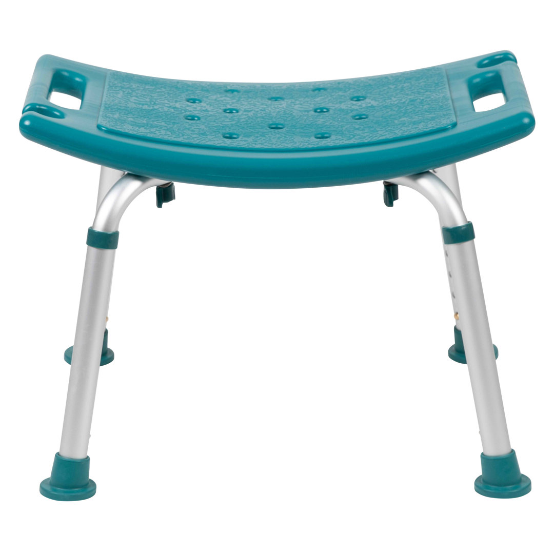 Hemsworth Tool-Free 300 Lb. Capacity, Adjustable Bath & Shower Chair w/ Non-slip Feet Flash Furniture