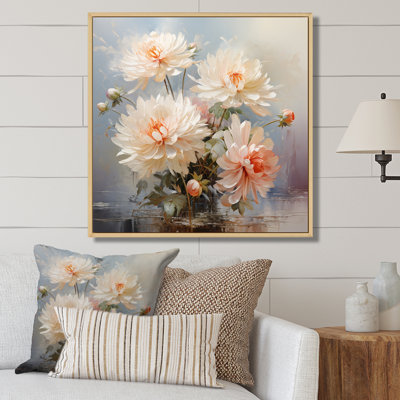 " Peach Chrysanthemums Romantic Impression II "