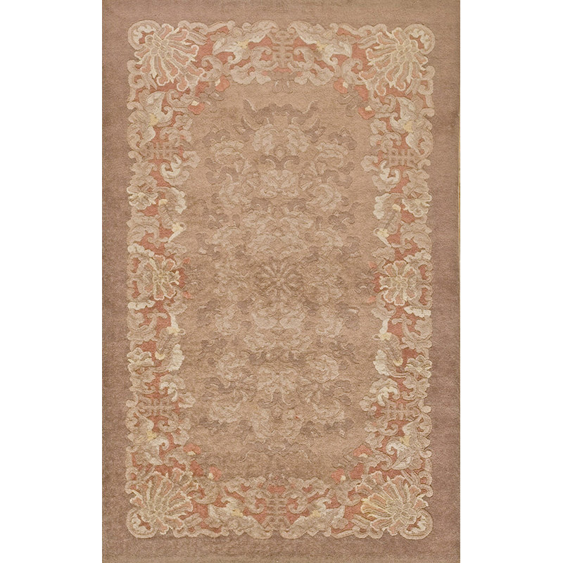 Tapis antique chinois en laine noué à la main Art Deco