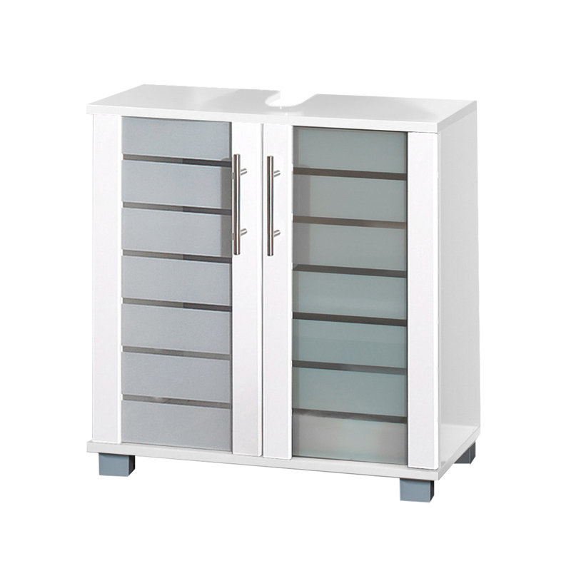 Niko 59.8cm Single Bathroom Vanity Base Only in White