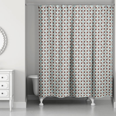Rideau de douche simple géométrique Hansell