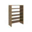 Étagère à chaussures moderne Orion pour chambre à coucher et vestibule, chêne naturel