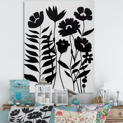 Fleurs noires et blanches II