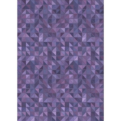 Geometric Wool Purple Area Rug -  East Urban Home, 82F2EC9D22664C8DABAF22FA5A8EDF06