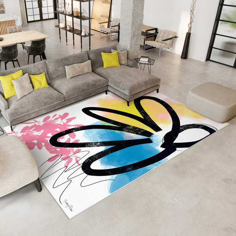 Dree Abstract Indoor Rug, Rectangle 7'6" x 10'4"