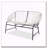 OUTDOOR PATIO WICKER LOVE SEAT-799755626