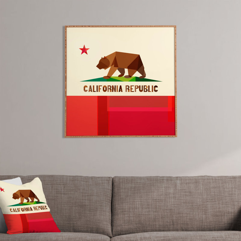 « california », impression encadrée