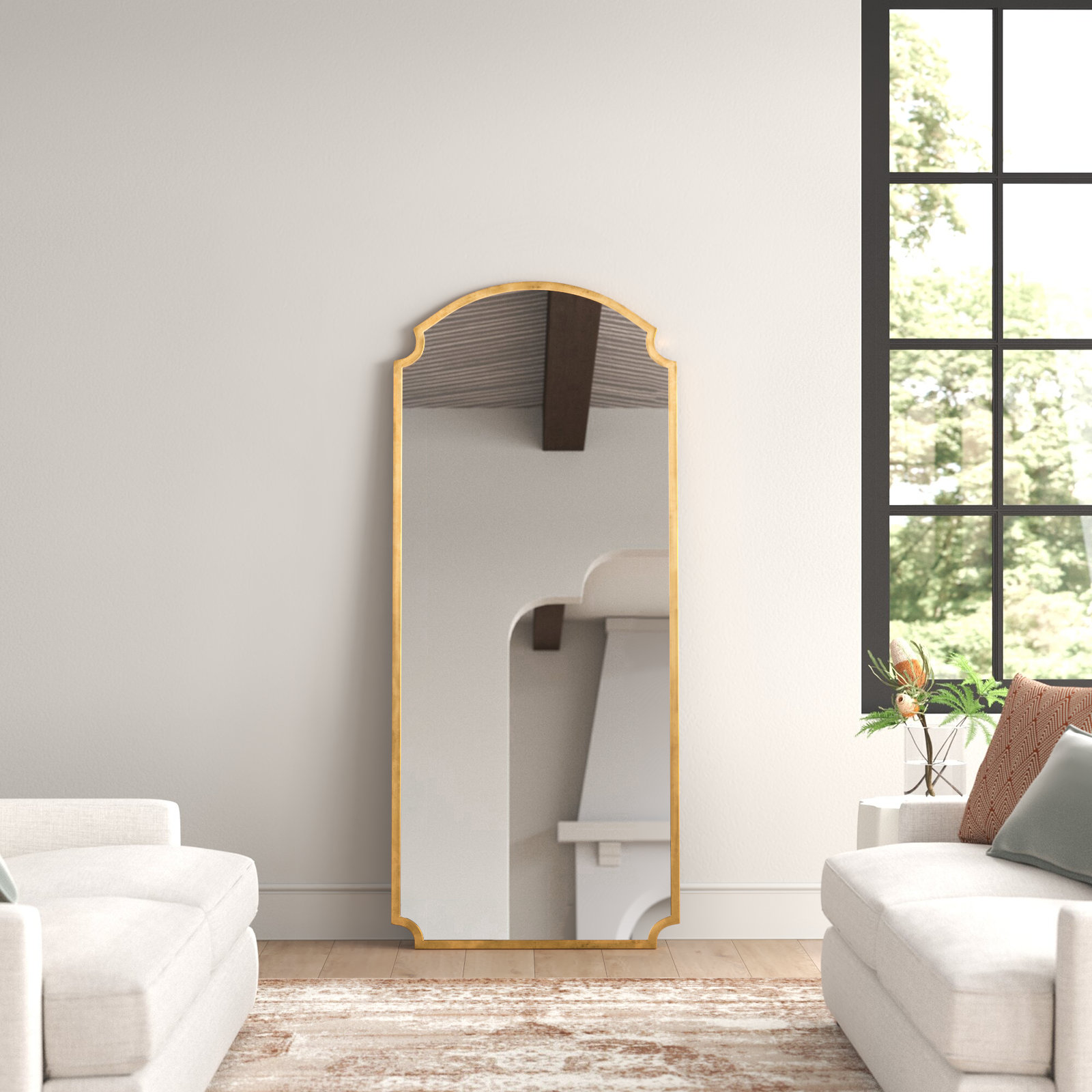 Orwell 30" Full-Length Mirror, Gold