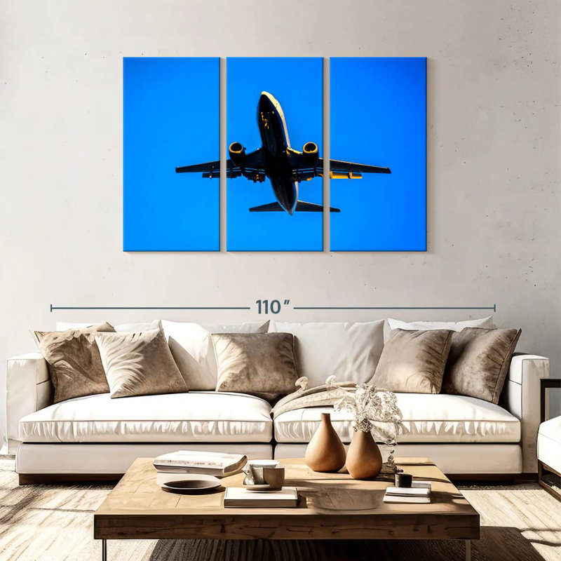 Mehar Boeing 737 Plane, 48" H x 74" W