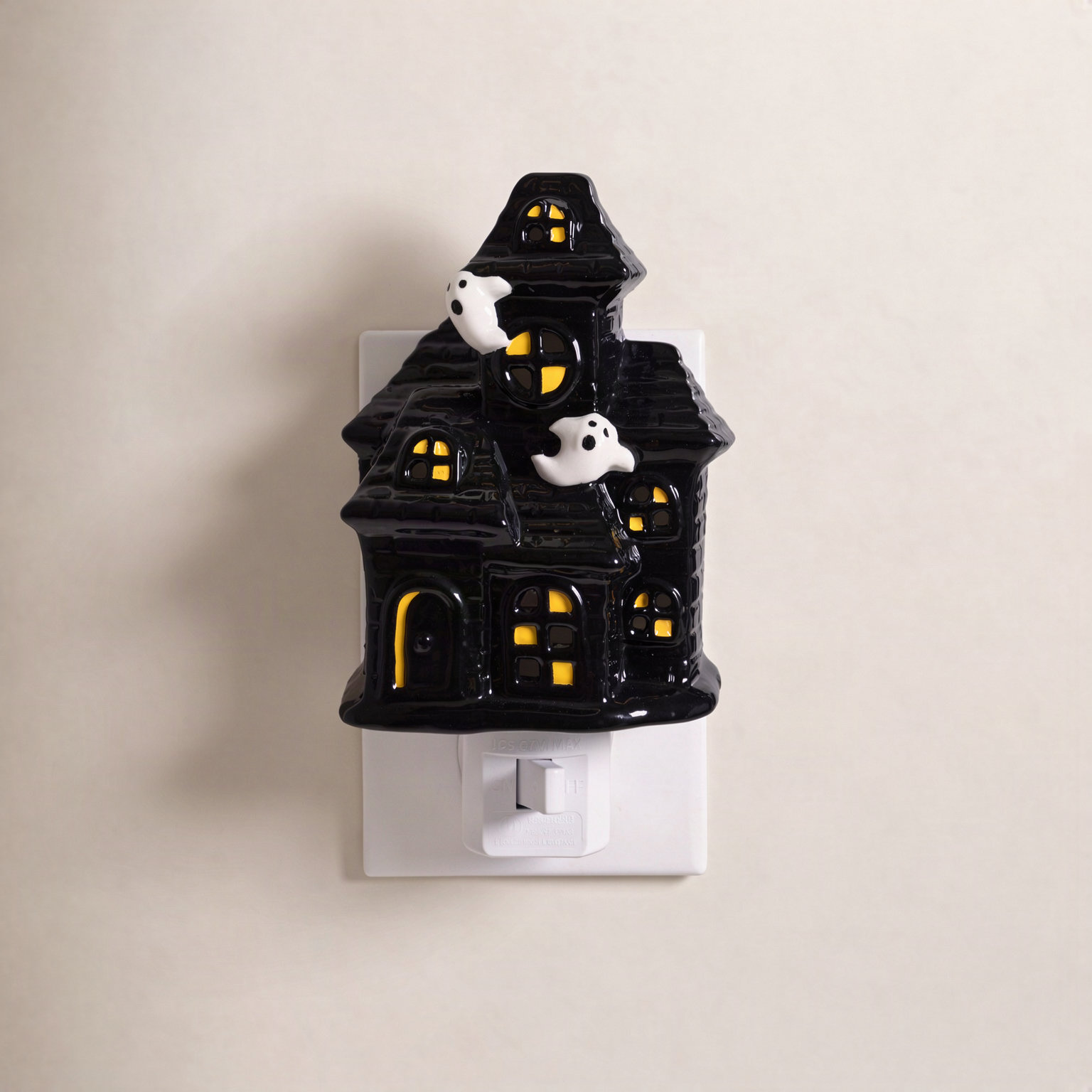 Haunted House Nightlight Ceramic