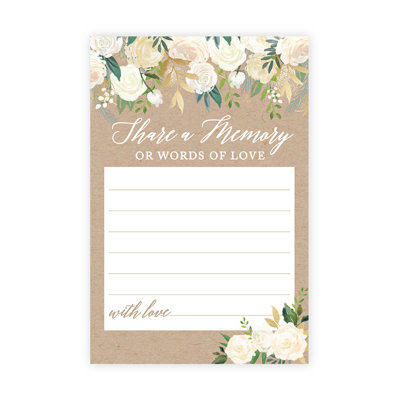 Rustic Florals Share a Memory Cards