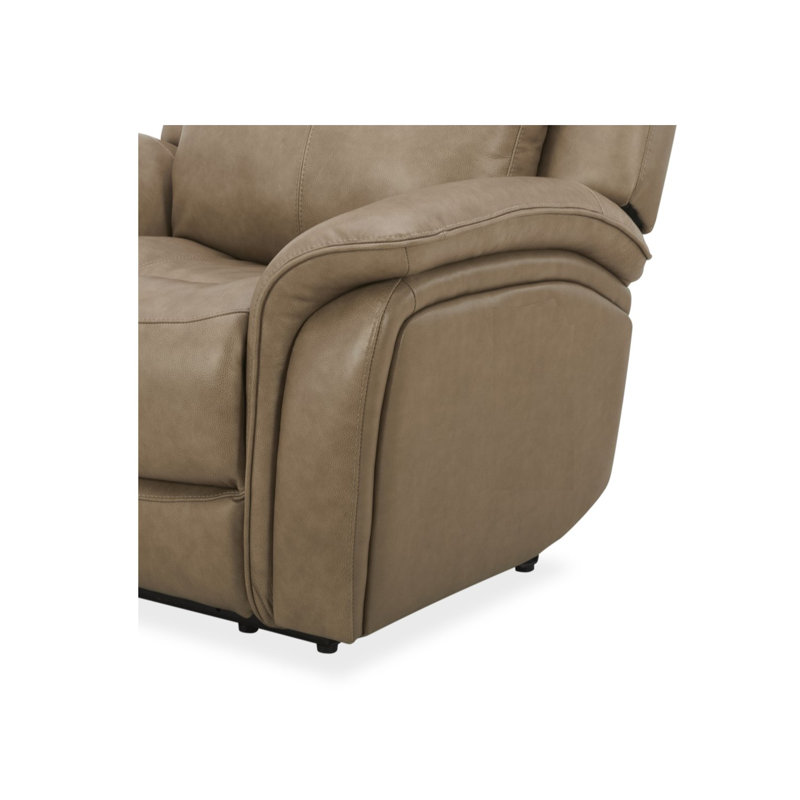 Fauteuil inclinable électrique en cuir Grayson, Brun