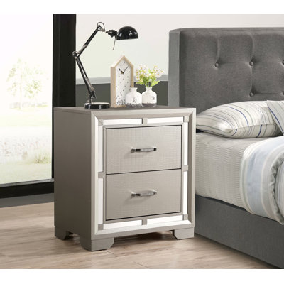 Elegant Champagne Nightstand