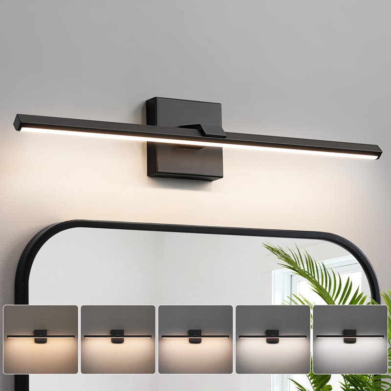 32" Dimmable LED Bath Bar, Matte Black