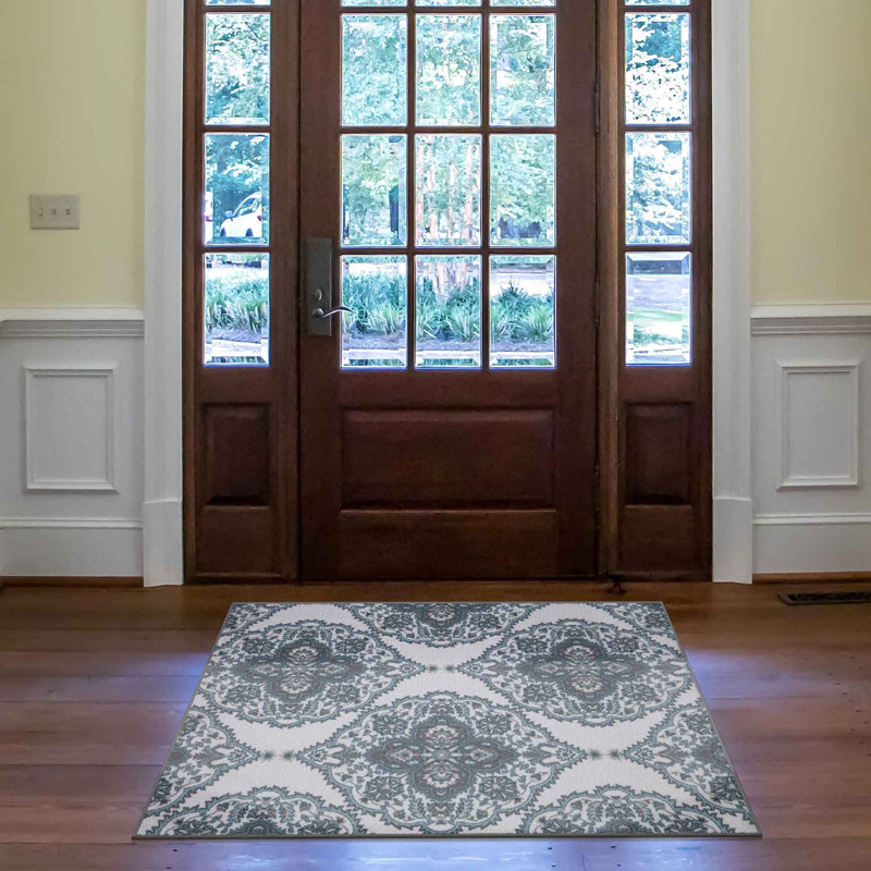 Tapis antidérapant pour salon, couloir et tapis d'entrée, Rectangle 3 pi 3 po x 5 pi