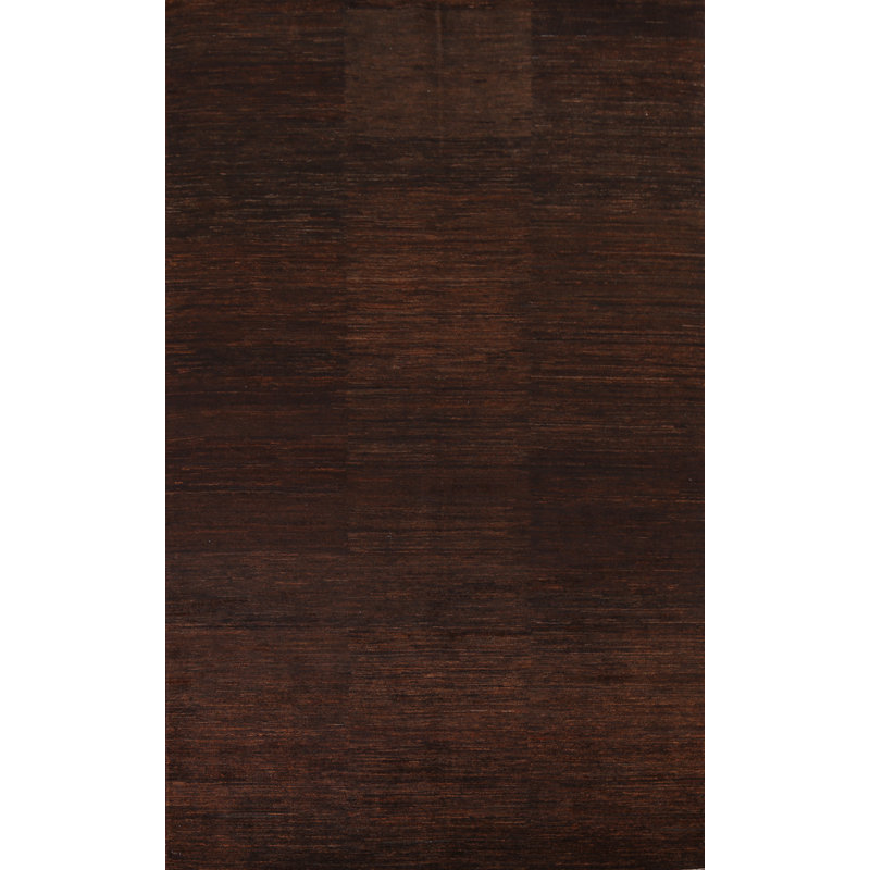 Tapis brun fait à la main Gabbeh