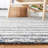 Aon Striped Handwoven Gray/Ivory Area Rug-1853797900