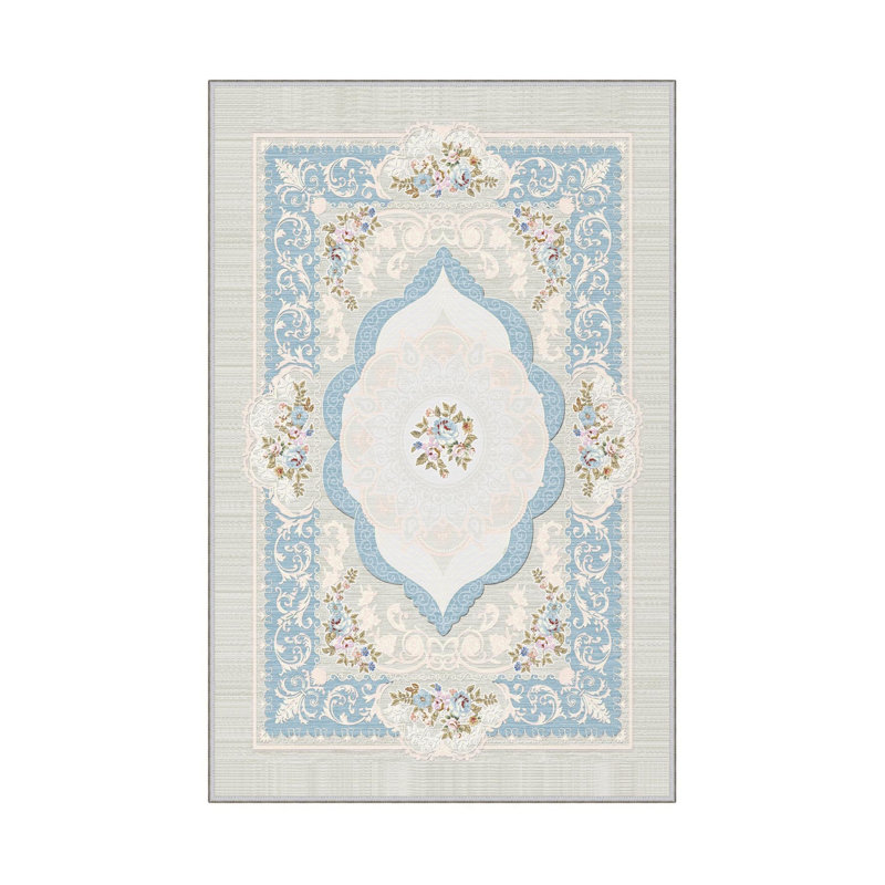 Premium Hall Carpet, 2.6 x 4.9 Feet, 100% Polyester, 650 gr/m² | Antibacterial, Non-Slip PVC Dot Underside, 0.3 in Pile Height | Machine Washable, 3D Digital Print, Durable & Stylish for Home Décor
