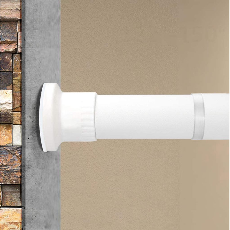 Tringle à rideaux sans tension - Paravent réglable et tringle de douche, fabrication en acier robuste, installation sans outil pour les fenêtres et les portes