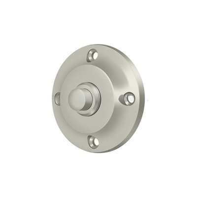 Deltana BBR213U15 Bell Button; Round Contemporary; Satin Nickel Finish