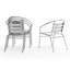 Chaise empilable en aluminium pour restaurant Nannie
