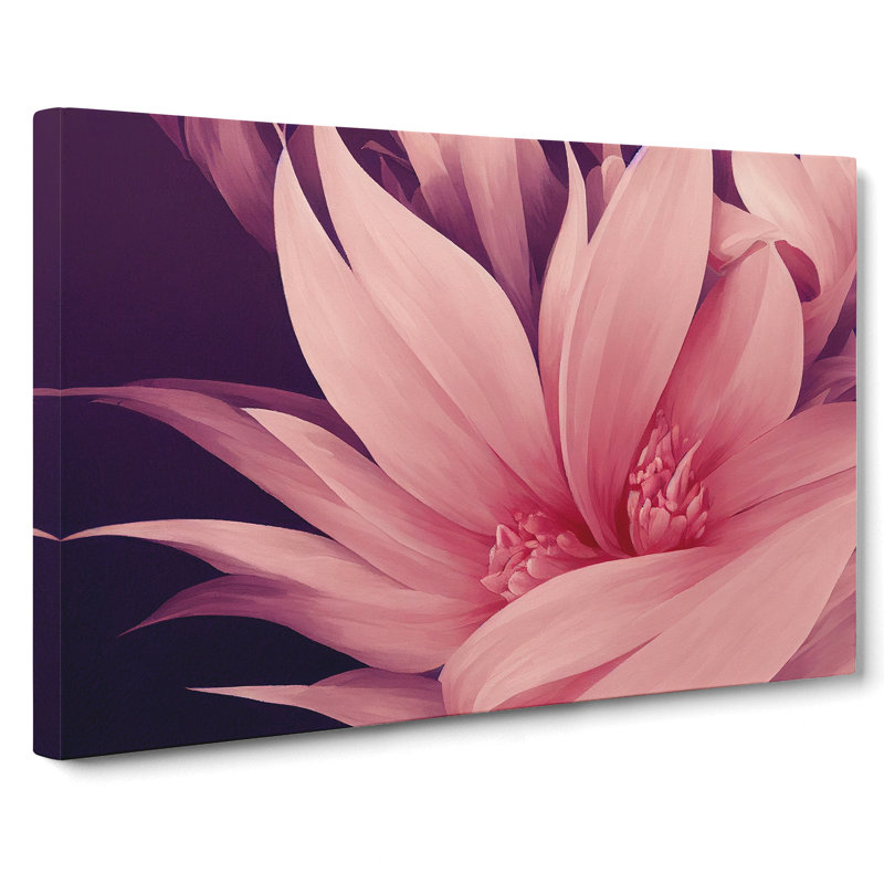 Striking Modern Flower Art - Wrapped Canvas, 50cm H x 76cm W x 3cm D